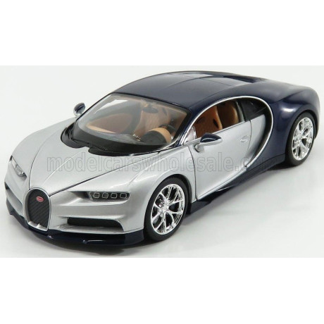 WELLY BUGATTI CHIRON LE PATRON 2016 - SILVER BLUE 1/24