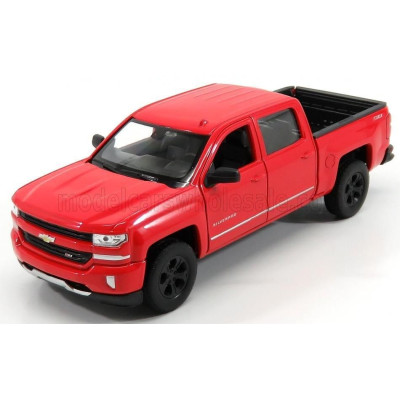 WELLY CHEVROLET SILVERADO DOUBLE CABINE PICK-UP 2017 - RED 1/24