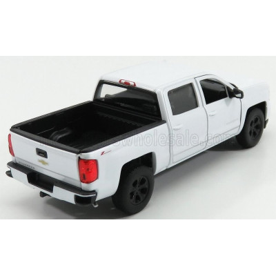 WELLY CHEVROLET SILVERADO DOUBLE CABINE PICK-UP 2017 - WHITE 1/24