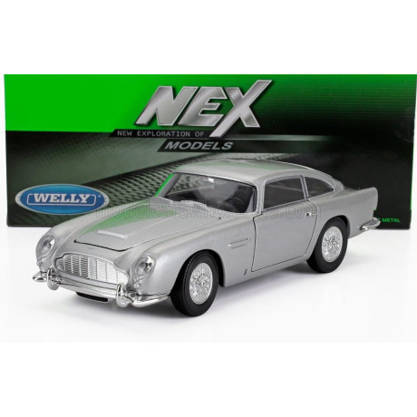 WELLY ASTON MARTIN DB5 COUPE 1963 - SILVER 1/24