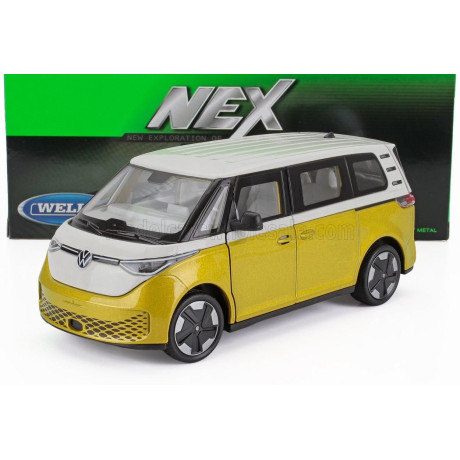 WELLY VOLKSWAGEN ID.BUZZ MINIBUS 2023 - YELLOW WHITE 1/24
