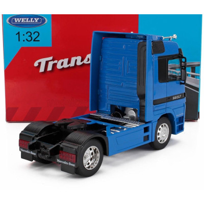 WELLY MERCEDES BENZ ACTROS 1857 TRACTOR TRUCK 2-ASSI 1998 - BLUE 1/32