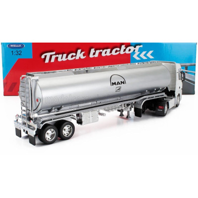 WELLY MAN TGX 18.440 XXL TANKER TRUCK 2019 - WHITE SILVER 1/32