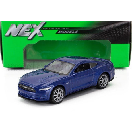 WELLY FORD USA MUSTANG GT COUPE 2015 - BLUE 1/64
