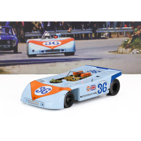 WERK83 PORSCHE 908/03 SPIDER TEAM JOHN WYER AUTOMOTIVE ENGINEERING GULF N 36 TARGA FLORIO 1970 RICHARD ATTWOOD - BJORN WALDEGAAR
