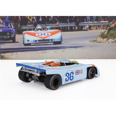 WERK83 PORSCHE 908/03 SPIDER TEAM JOHN WYER AUTOMOTIVE ENGINEERING GULF N 36 TARGA FLORIO 1970 RICHARD ATTWOOD - BJORN WALDEGAAR