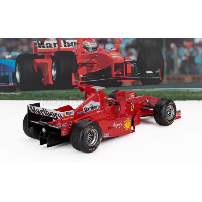 WERK83 FERRARI F1  F300 N 4 WITH TOWER WINGS 3rd IMOLA GP 1998 EDDIE ERVINE - RED WHITE 1/18