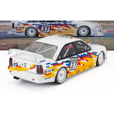 WERK83 OPEL OMEGA 3000 EVO 500 TEAM IRMSCHER N 37 DTM SEASON 1991 VOLKER STRYCEK - WHITE YELLOW 1/18