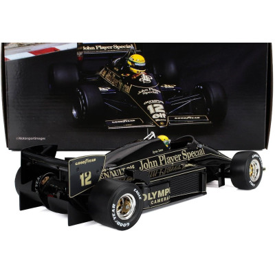 WERK83 LOTUS F1  97T RENAULT TURBO TEAM LOTUS JPS N 12 MONACO GP 1985 AYRTON SENNA - ENGINE DETAILS - DETTAGLIO MOTORE - BLACK G