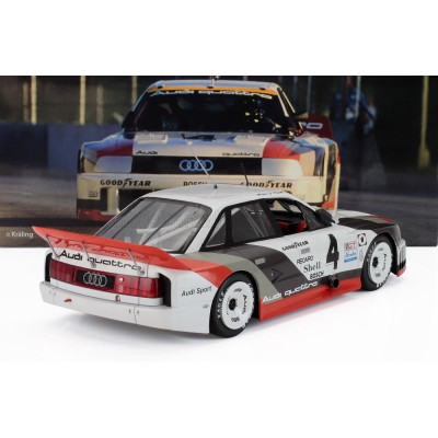 WERK83 AUDI 90 QUATTRO TEAM AUDI SPORT N 4 IMSA SEARS POINT 1989 HANS JOACHIM STUCK - WHITE GREY RED 1/18