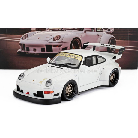 WERK83 PORSCHE 911 993 RWB RAUH-WELT FURUSATO SIDNEY HOFFMANN COUPE 1995 - WHITE 1/18