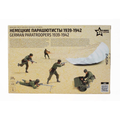 ZVEZDA FIGURES GERMAN PARATROOPERS 1942 1/35
