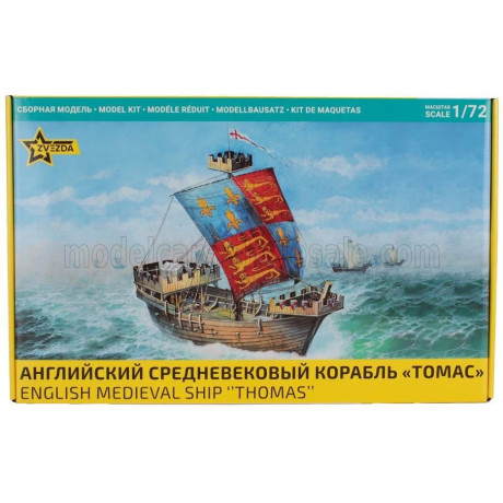 ZVEZDA BOAT THOMAS - ENGLISH MEDIEVAL SHIP 1/72