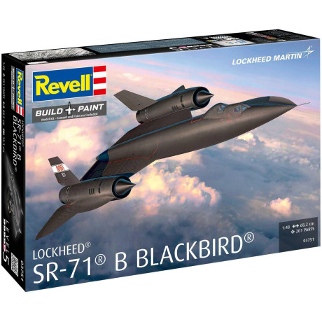 Plastic ModelKit letadlo 03751 - Lockheed SR-71B Blackbird (1:48)
