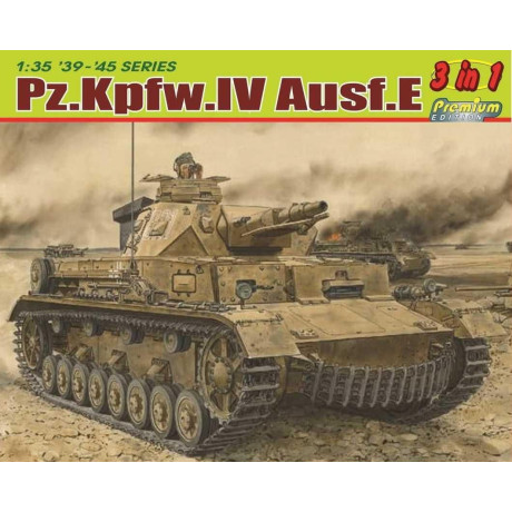 Model Kit tank 6874 - Pz.Kpfw.IV Ausf.E (3 in 1) (1:35)