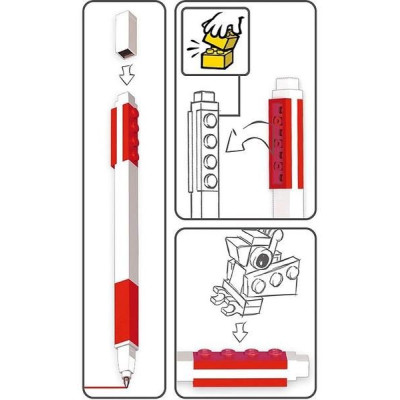 LEGO gelové pero s minifigurkou modré