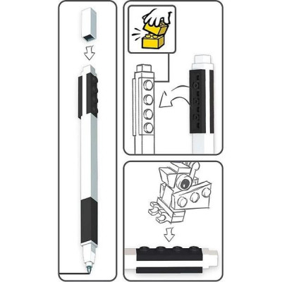 LEGO gelové pero s minifigurkou modré