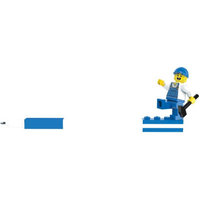 LEGO gelové pero s minifigurkou modré