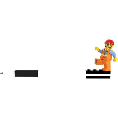 LEGO gelové pero s minifigurkou černé