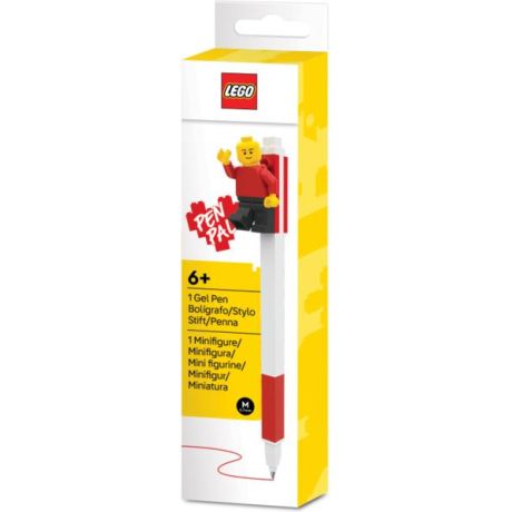 LEGO gelové pero s minifigurkou červené