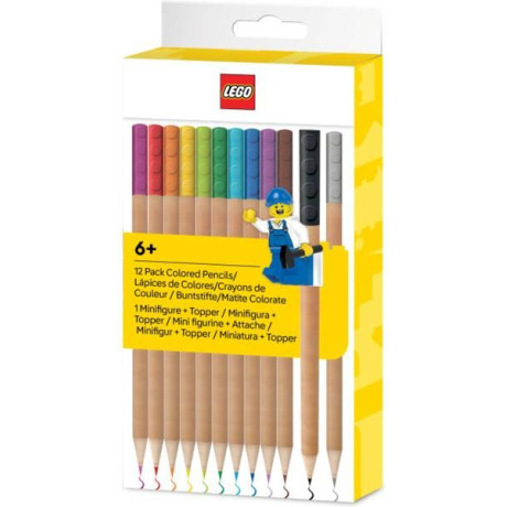 LEGO zsírkréták csipesszel, színkeverék 12 db