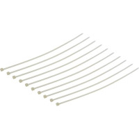 Szorítószalag nejlonból 1x2110mm (10 db). Természetes fehér szín. A praktikus nejlon feszítőszalagok alkalmasak kábelek, vezetékek vagy kisebb alkatrészek gyors és szilárd rögzítésére.