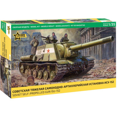 Model Kit military 3721 -  Soviet Self-propelled Gun ISU-152 (1:35)