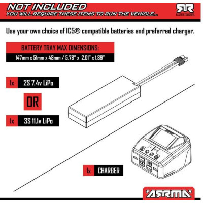 Arrma Infraction 223S DSC BLX 1:8 RTR černá