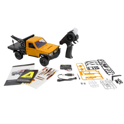 Toyota Land Cruiser lánctalpas vontatóautó 4wd 1/12 RTR sárga | RCsvet