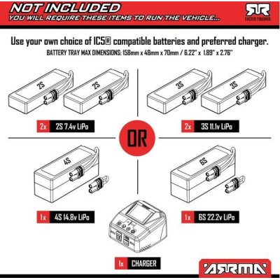 Arrma Talion 6S EXB BLX 1:7 4WD RTR černá