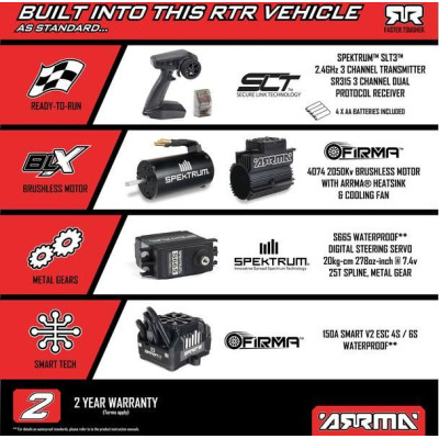 Arrma Talion 6S EXB BLX 1:7 4WD RTR černá