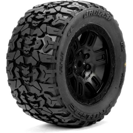 Pro-Line kerék 1:16 Jaeger gumikkal, Split Six tárcsafék, fekete, 12 mm (2 db): Arrma Mini Kraton