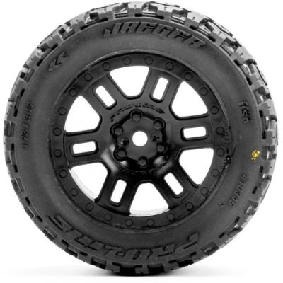 Pro-Line kolo 1:16 s pneu Jaeger, disk Split Six černý 12mm (2): Arrma Mini Kraton
