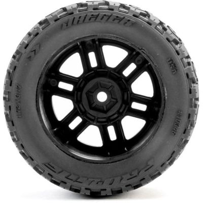 Pro-Line kolo 1:16 s pneu Jaeger, disk Split Six černý 12mm (2): Arrma Mini Kraton