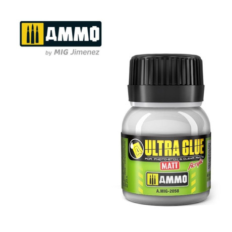 Ultra Glue Matt fotomaratott és átlátszó alkatrészekhez / A.MIG-2058 | RCsvet