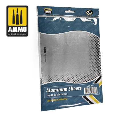 Alumínium lemezek 280 mm x 195 mm (5 db) / A.MIG-8247 | RCsvet