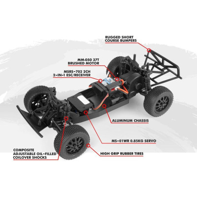 Microbe SC 1/24 Short Course – Červená