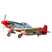 A készlet tartalmazza a P-51 Mustang repülőgép majdnem kész modelljét EPP-ből, 1450 mm-es szárnyfesztávolsággal, AC motorral, vezérlővel, szervókkal és elektromos behúzható futóművel. Vezérelt szárnyszárnyak, kormánylapát, magassági kormány, fékszárnyak.
