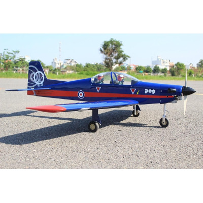 Pilatus PC9 Modrá/Červená 1,54m