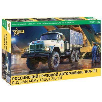 Model Kit military 3706 - Soviet truck ZIL-131 (1:35)