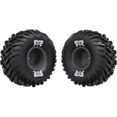 Arrma kolo s pneu dBoots Cut Chevron MT, disk Gun metal (2)