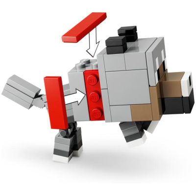 LEGO Minecraft - Kuřecí žokej a útok v poušti