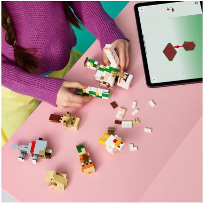 LEGO Minecraft - Kuřecí žokej a útok v poušti