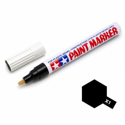 Tamiya 89001 MARKER X-1 fekete, fényes festék | RCsvet