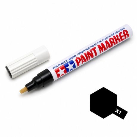 Tamiya 89001 MARKER X-1 fekete, fényes festék | RCsvet