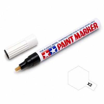 Tamiya 89002 MARKER X-2 fehér, fényes festék | RCsvet