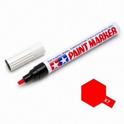 Tamiya 89007 MARKER X-7 piros, fényes festék | RCsvet