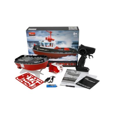 Amewi RC vontatóhajó Fairplay I fekete 1:72 RTR | RCsvet