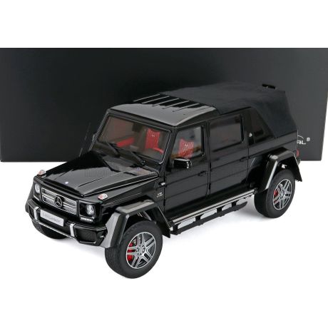 ALMOST REAL MERCEDES BENZ G-CLASS G650 AMG (W463) LANDAULET MAYBACH SEMICONVERTIBLE 2017 - BLACK 1/18