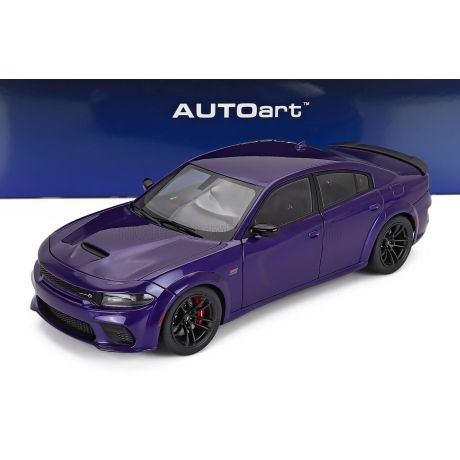 AUTOART DODGE CHARGER SCAT PACK WIDEBODY COUPE 2023 - PURPLE 1/18